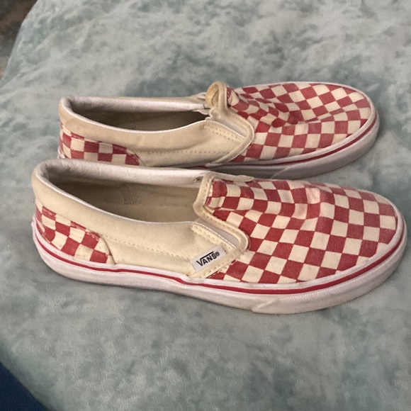 Vans Red and Cream Slide on Sneaker - Picture 4 of 5